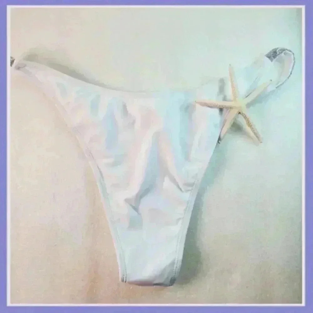 ✨ Super Sexy Silver & White Glitter Bikini ✨ - Picture 6 of 7